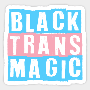 Black Trans Magic Sticker